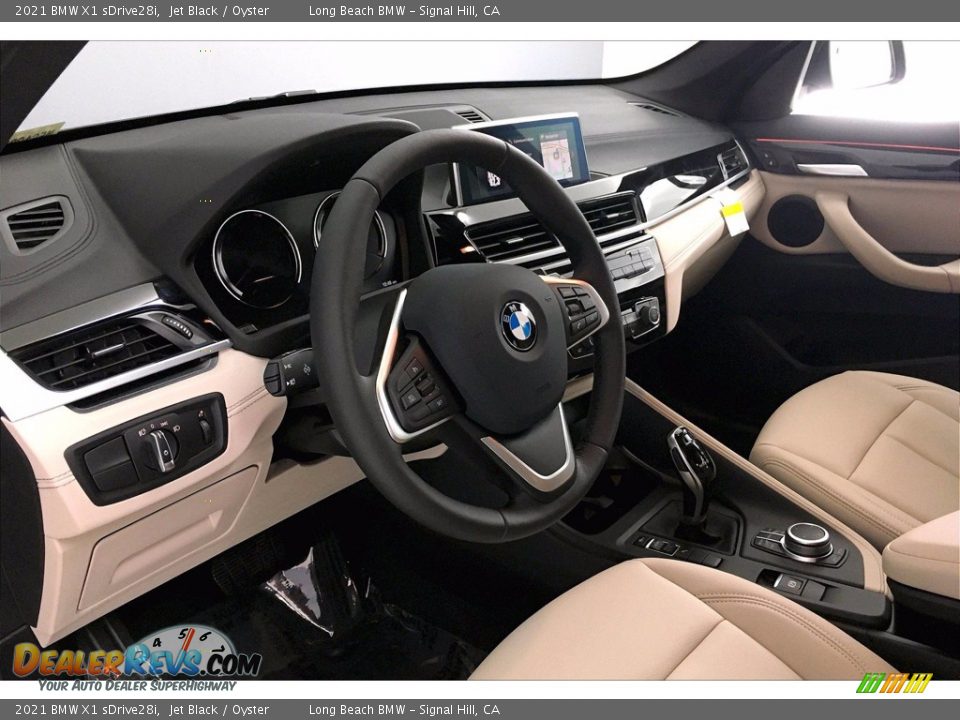 2021 BMW X1 sDrive28i Jet Black / Oyster Photo #7