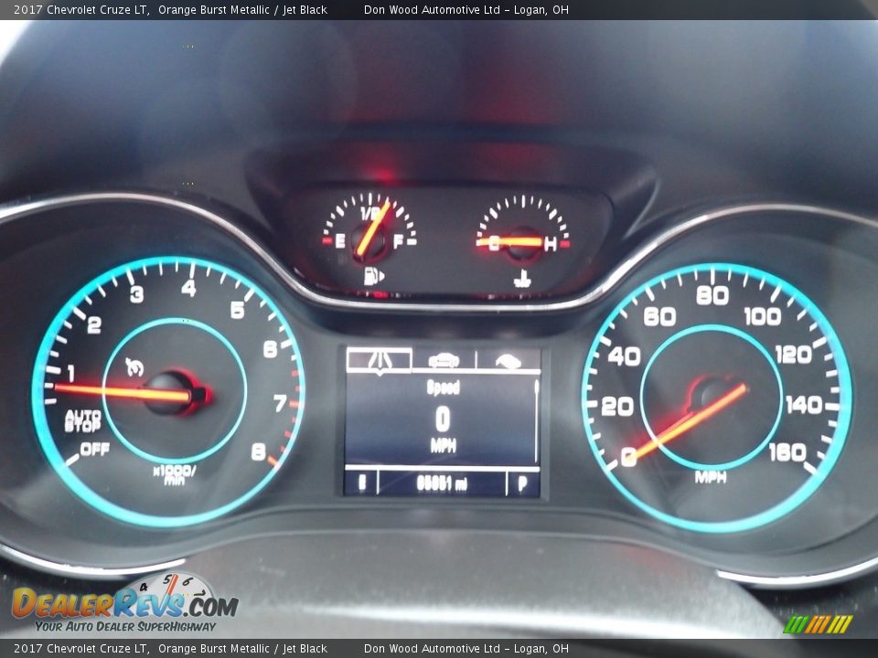 2017 Chevrolet Cruze LT Orange Burst Metallic / Jet Black Photo #20