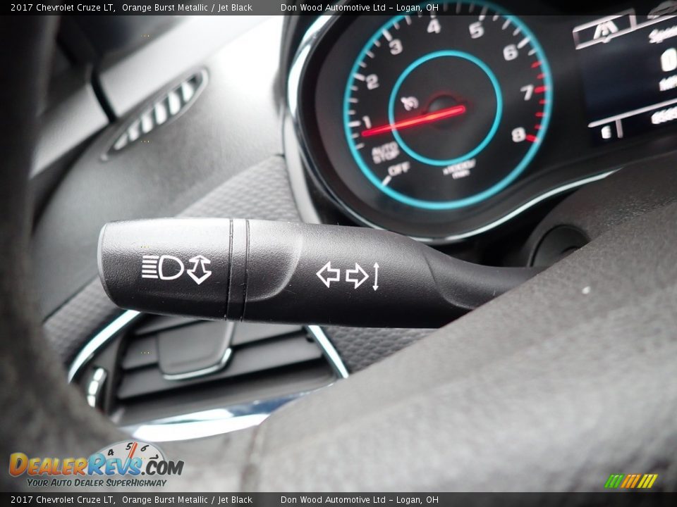 2017 Chevrolet Cruze LT Orange Burst Metallic / Jet Black Photo #22