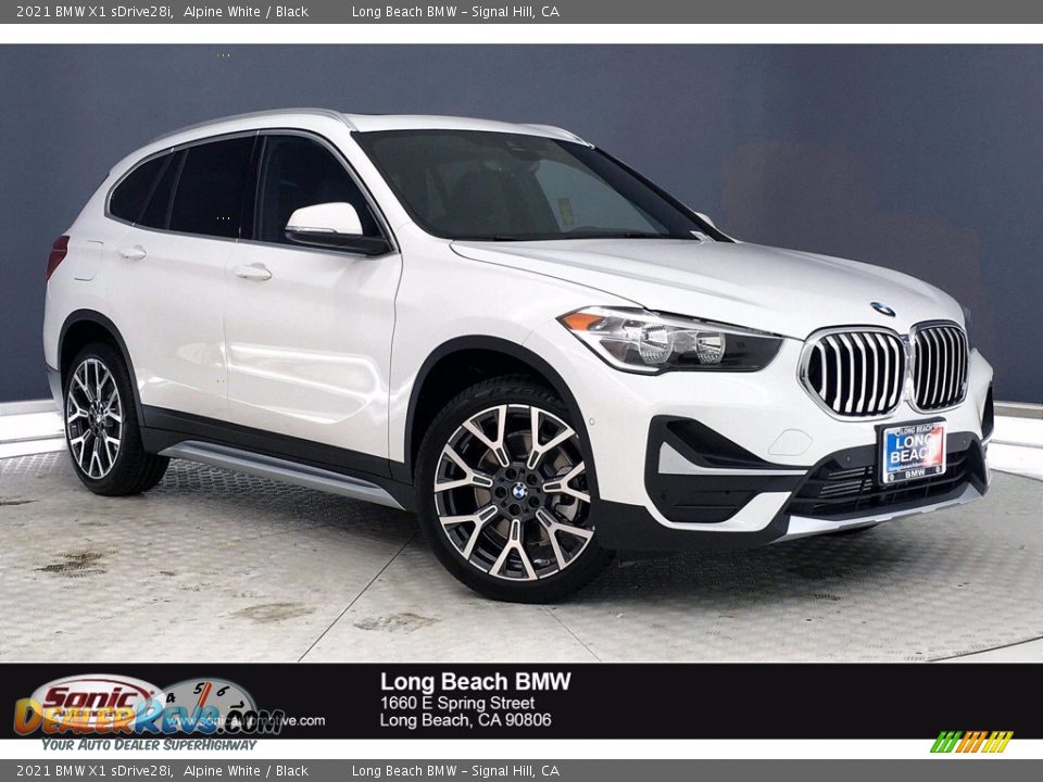 2021 BMW X1 sDrive28i Alpine White / Black Photo #1