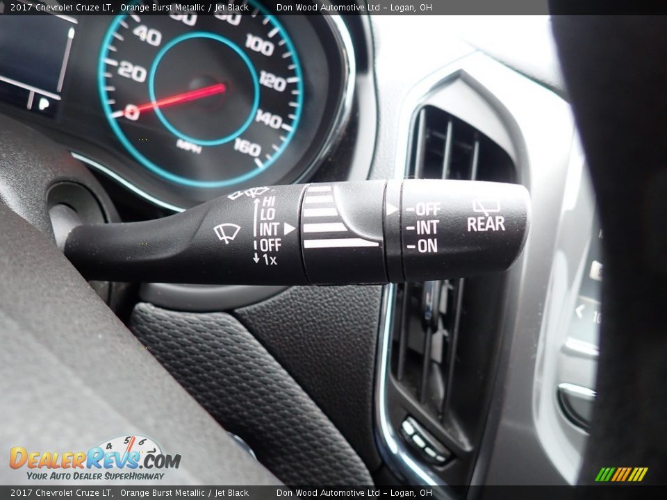 2017 Chevrolet Cruze LT Orange Burst Metallic / Jet Black Photo #25