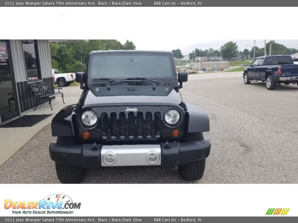 2011 Jeep Wrangler Sahara 70th Anniversary 4x4 Black / Black/Dark Olive Photo #3