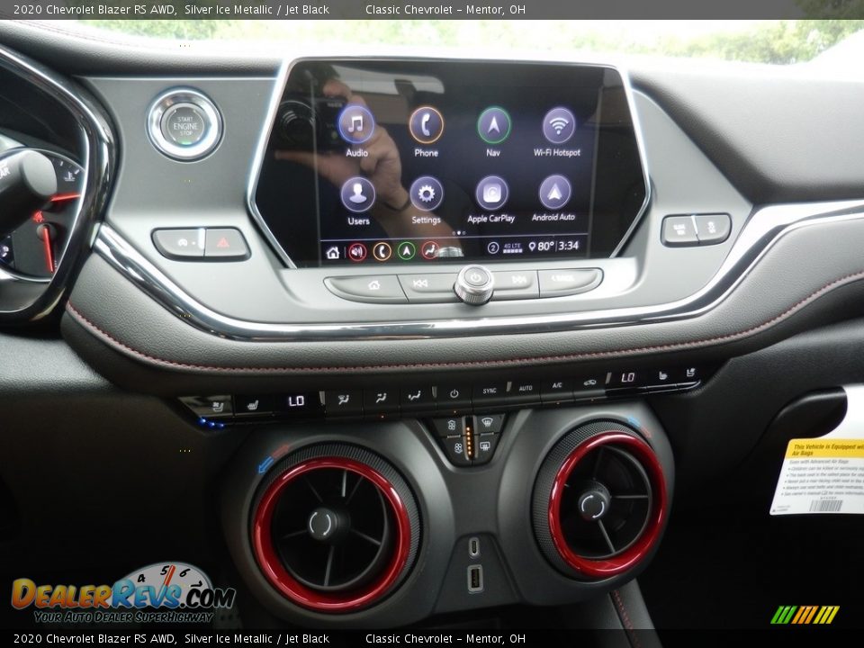 Controls of 2020 Chevrolet Blazer RS AWD Photo #8