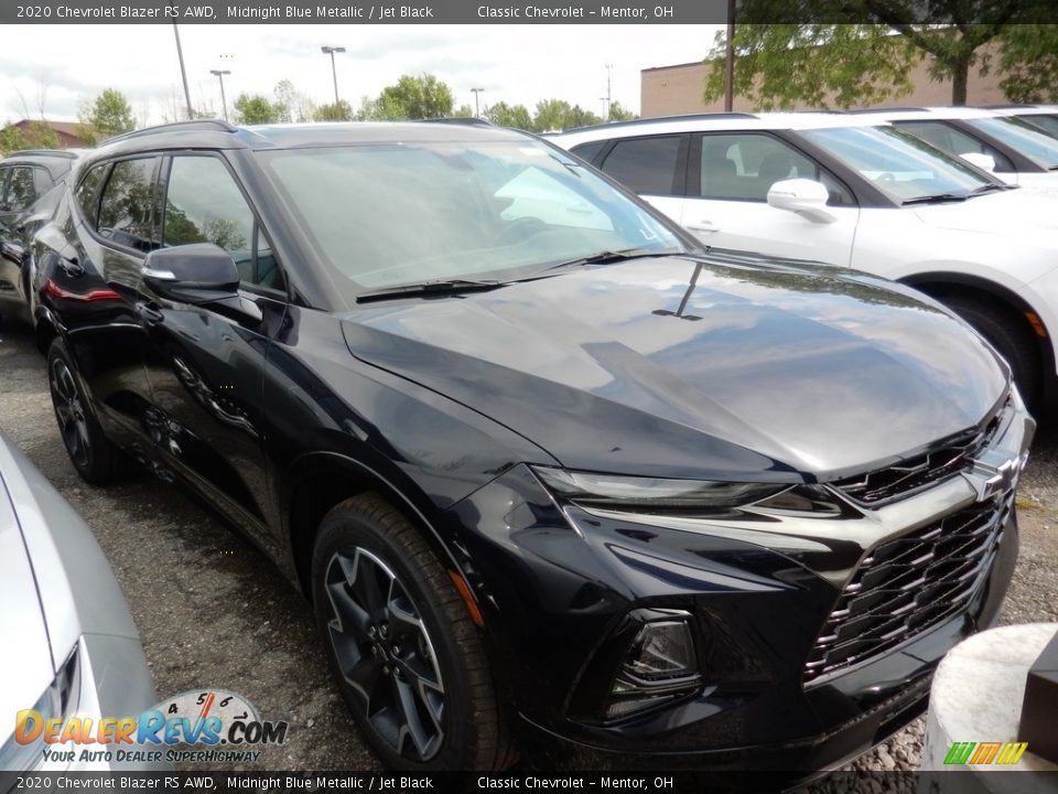 2020 Chevrolet Blazer RS AWD Midnight Blue Metallic / Jet Black Photo #2