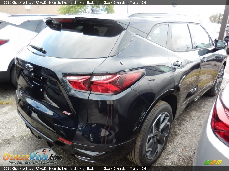 2020 Chevrolet Blazer RS AWD Midnight Blue Metallic / Jet Black Photo #3
