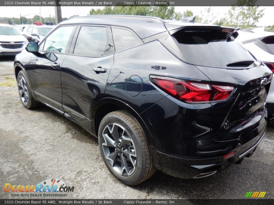 2020 Chevrolet Blazer RS AWD Midnight Blue Metallic / Jet Black Photo #4