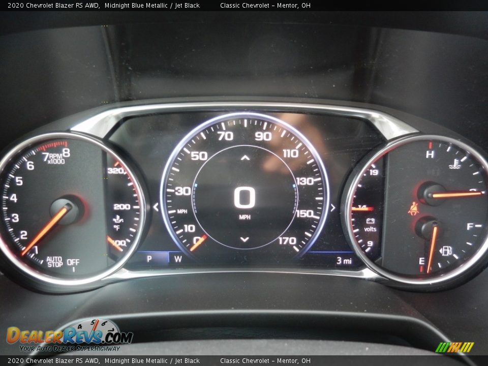 2020 Chevrolet Blazer RS AWD Midnight Blue Metallic / Jet Black Photo #6