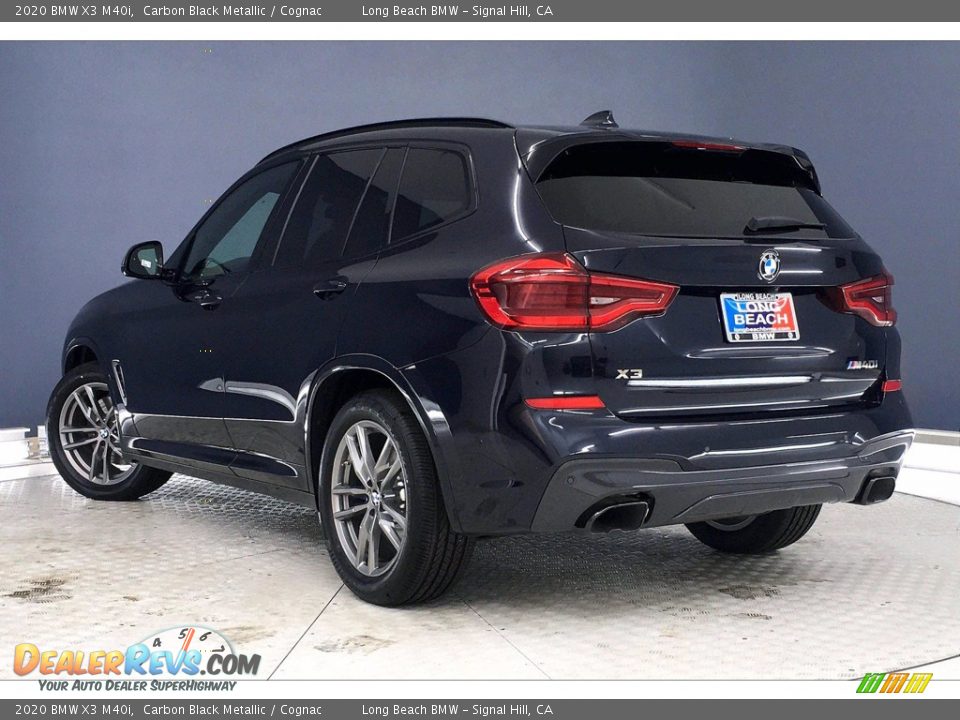 2020 BMW X3 M40i Carbon Black Metallic / Cognac Photo #3