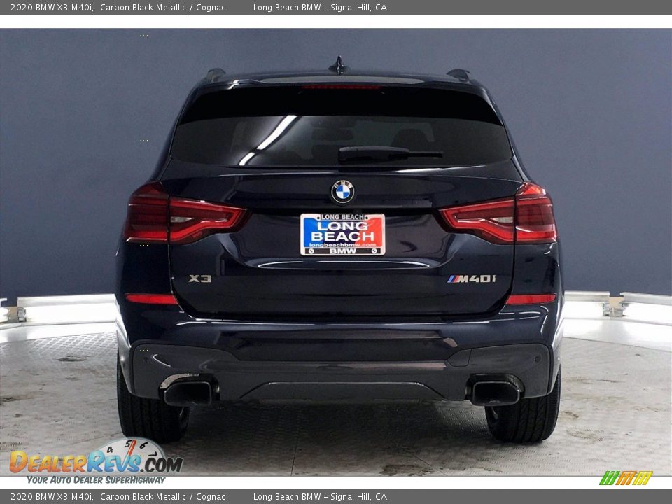 2020 BMW X3 M40i Carbon Black Metallic / Cognac Photo #4
