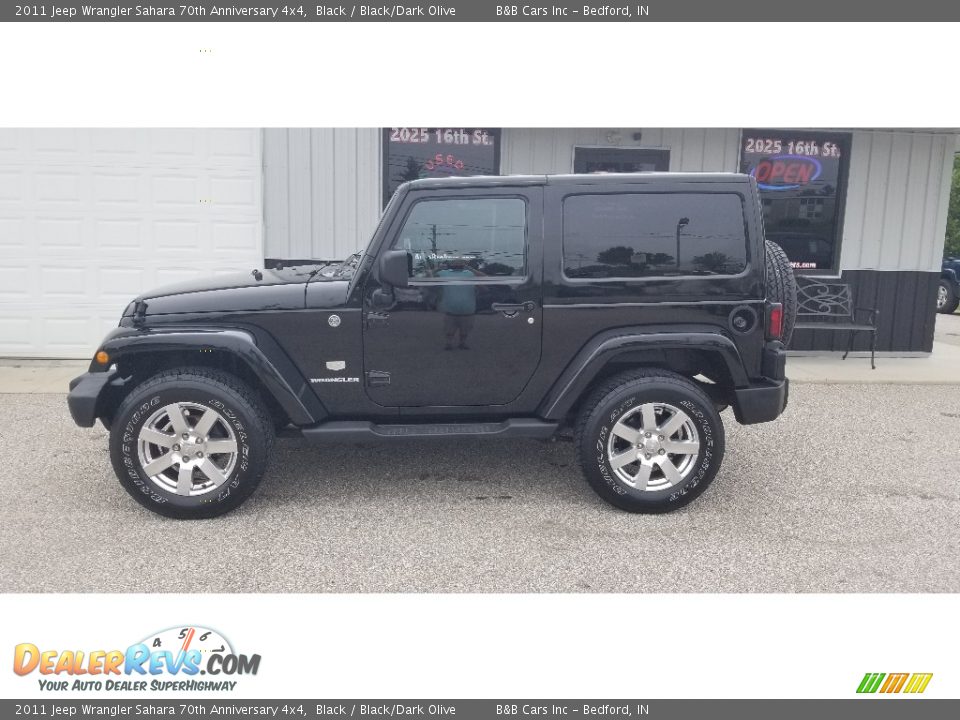 2011 Jeep Wrangler Sahara 70th Anniversary 4x4 Black / Black/Dark Olive Photo #26