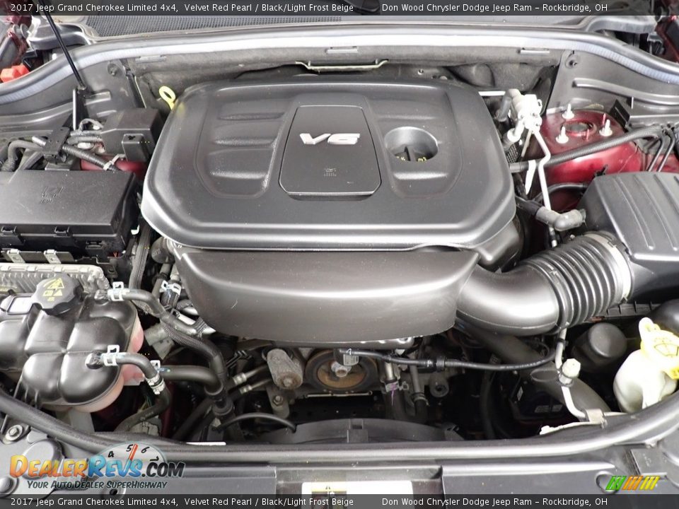 2017 Jeep Grand Cherokee Limited 4x4 Velvet Red Pearl / Black/Light Frost Beige Photo #10