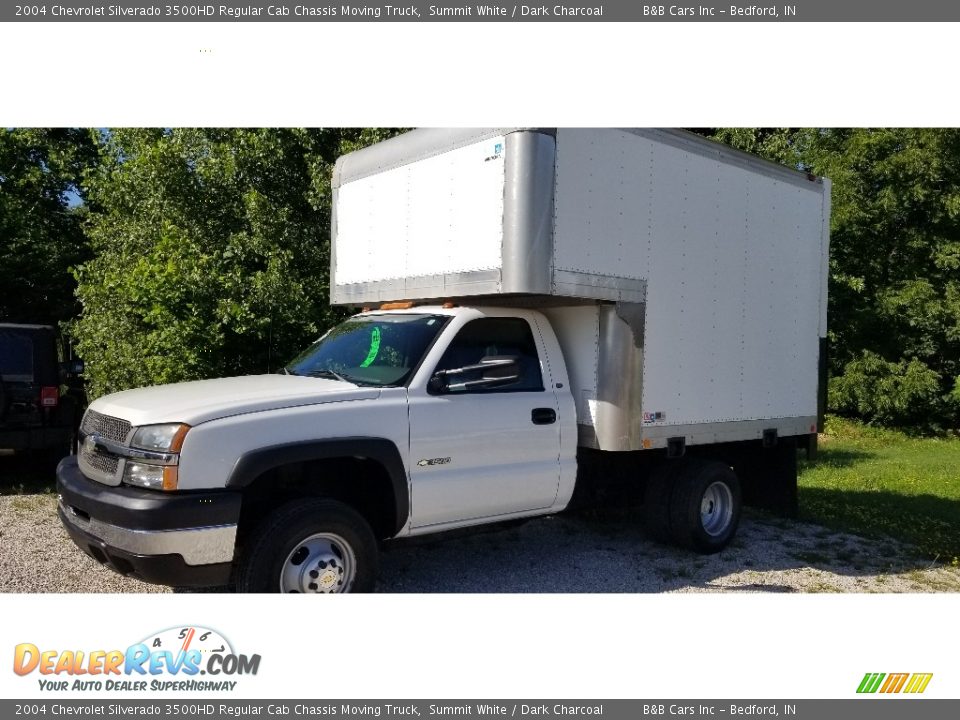 2004 Chevrolet Silverado 3500HD Regular Cab Chassis Moving Truck Summit White / Dark Charcoal Photo #2