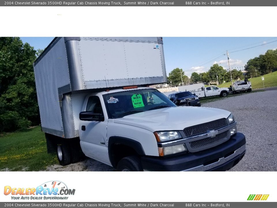 2004 Chevrolet Silverado 3500HD Regular Cab Chassis Moving Truck Summit White / Dark Charcoal Photo #6