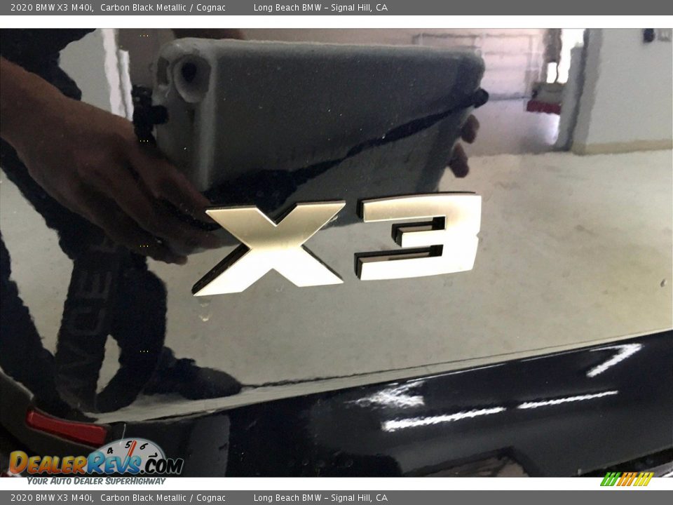 2020 BMW X3 M40i Carbon Black Metallic / Cognac Photo #16