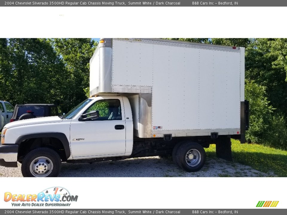 2004 Chevrolet Silverado 3500HD Regular Cab Chassis Moving Truck Summit White / Dark Charcoal Photo #12