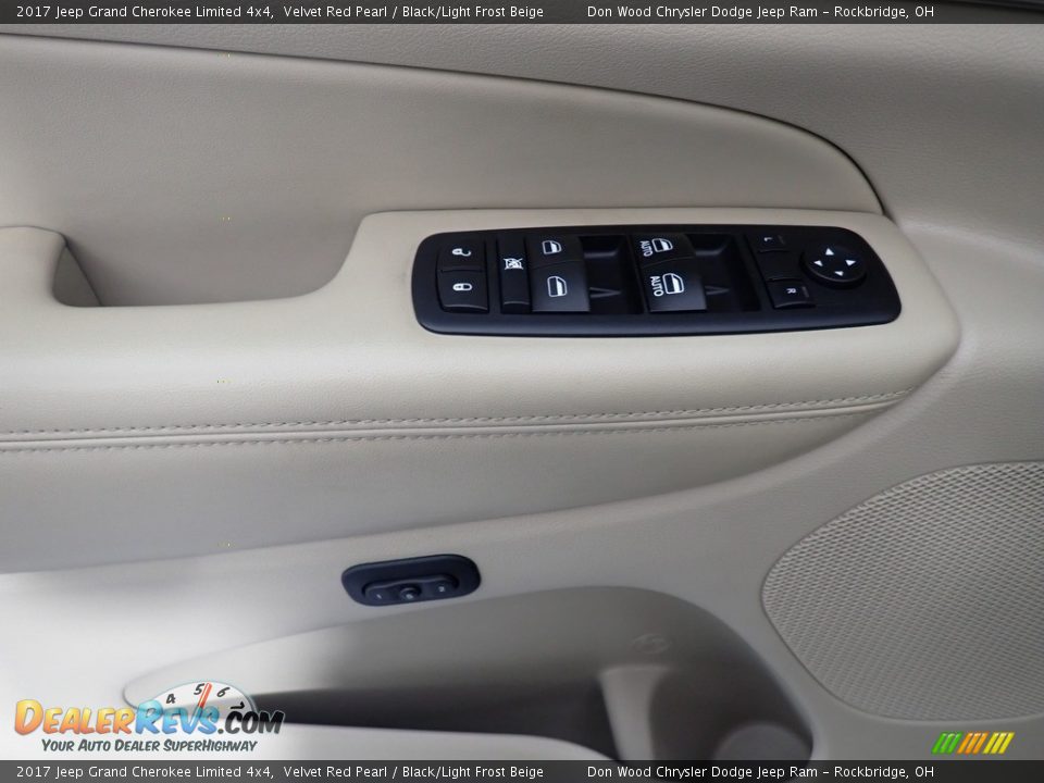 2017 Jeep Grand Cherokee Limited 4x4 Velvet Red Pearl / Black/Light Frost Beige Photo #24
