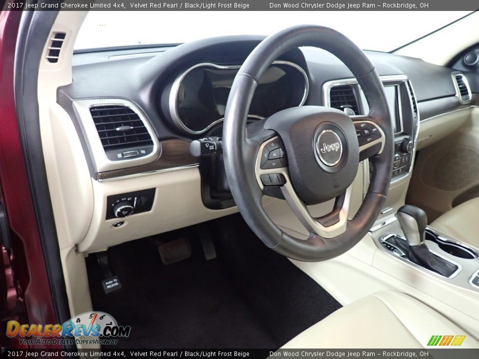 2017 Jeep Grand Cherokee Limited 4x4 Velvet Red Pearl / Black/Light Frost Beige Photo #27