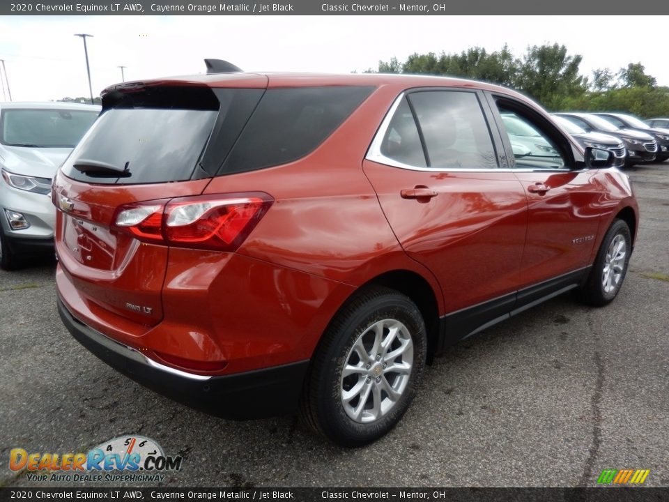 2020 Chevrolet Equinox LT AWD Cayenne Orange Metallic / Jet Black Photo #4