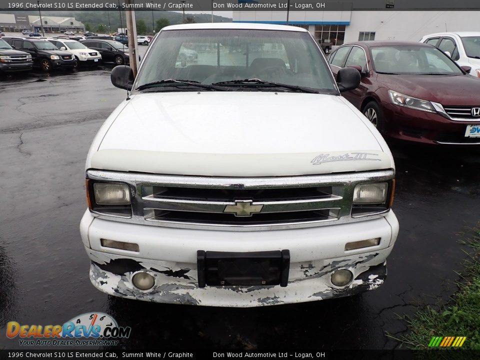 1996 Chevrolet S10 LS Extended Cab Summit White / Graphite Photo #4