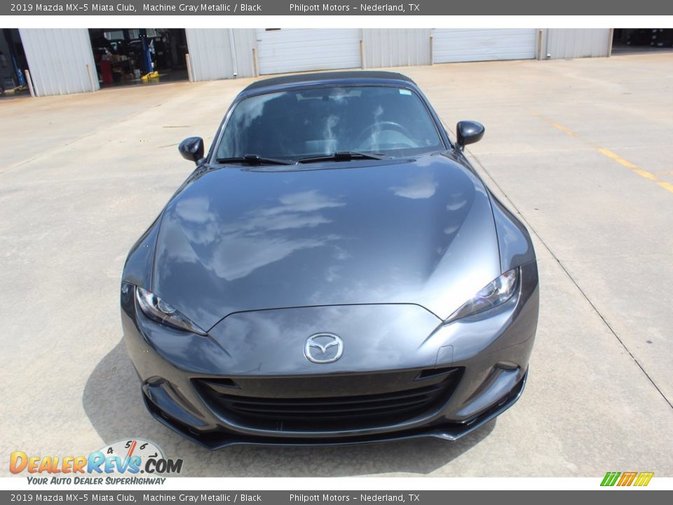 2019 Mazda MX-5 Miata Club Machine Gray Metallic / Black Photo #3