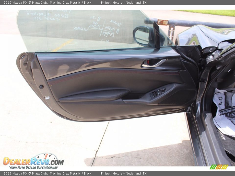 2019 Mazda MX-5 Miata Club Machine Gray Metallic / Black Photo #9