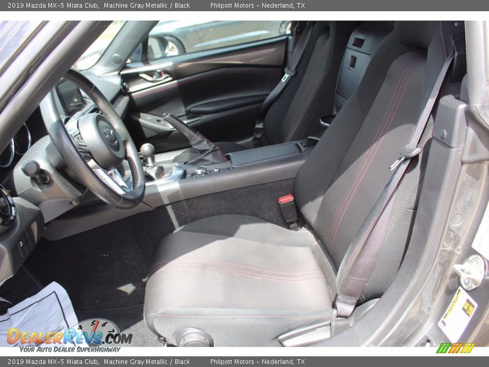2019 Mazda MX-5 Miata Club Machine Gray Metallic / Black Photo #10