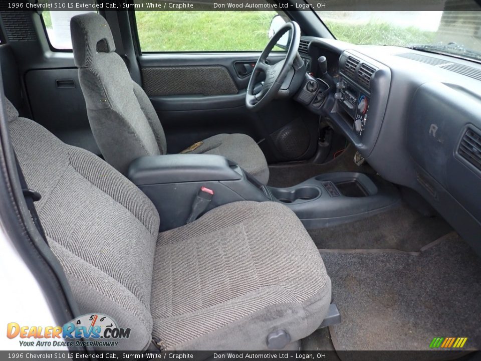 1996 Chevrolet S10 LS Extended Cab Summit White / Graphite Photo #16