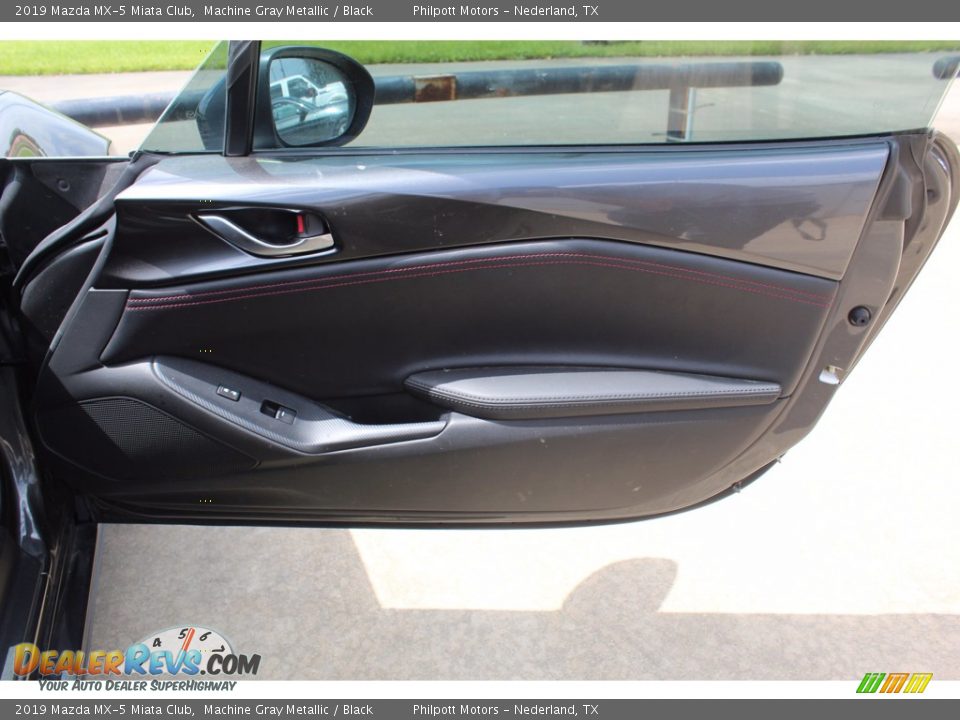 2019 Mazda MX-5 Miata Club Machine Gray Metallic / Black Photo #17