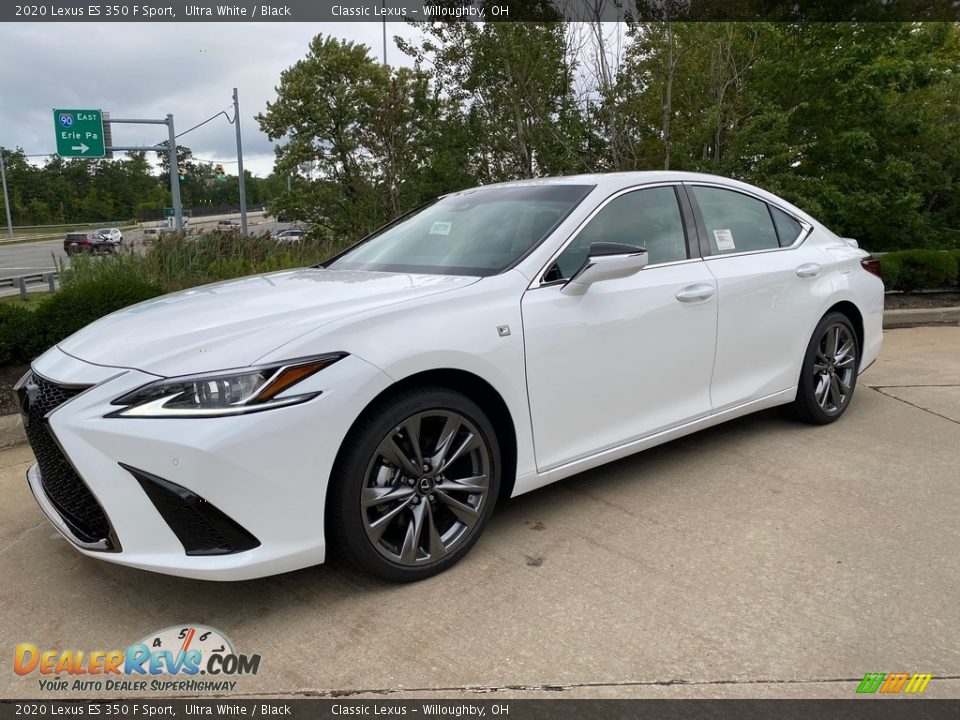 2020 Lexus ES 350 F Sport Ultra White / Black Photo #1