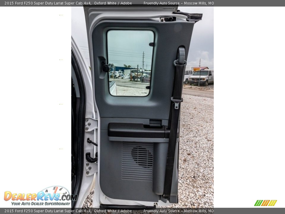 2015 Ford F250 Super Duty Lariat Super Cab 4x4 Oxford White / Adobe Photo #22