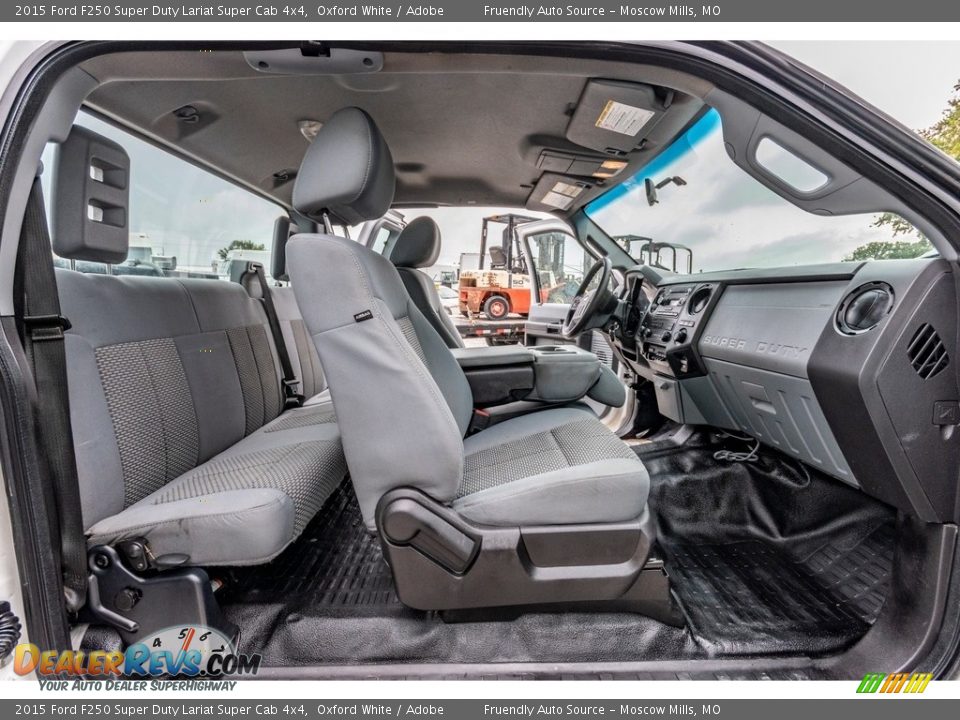 2015 Ford F250 Super Duty Lariat Super Cab 4x4 Oxford White / Adobe Photo #28