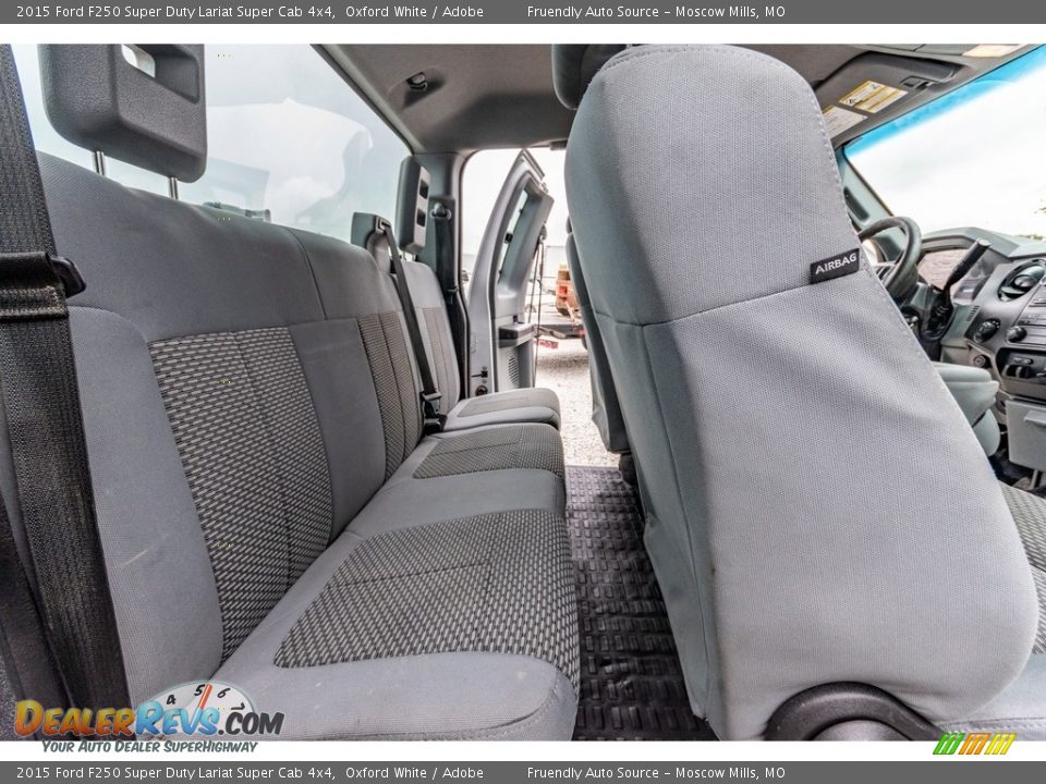 2015 Ford F250 Super Duty Lariat Super Cab 4x4 Oxford White / Adobe Photo #29