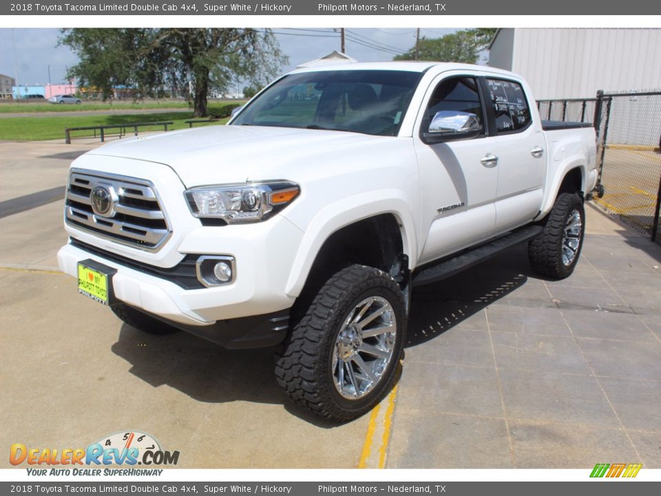 2018 Toyota Tacoma Limited Double Cab 4x4 Super White / Hickory Photo #4