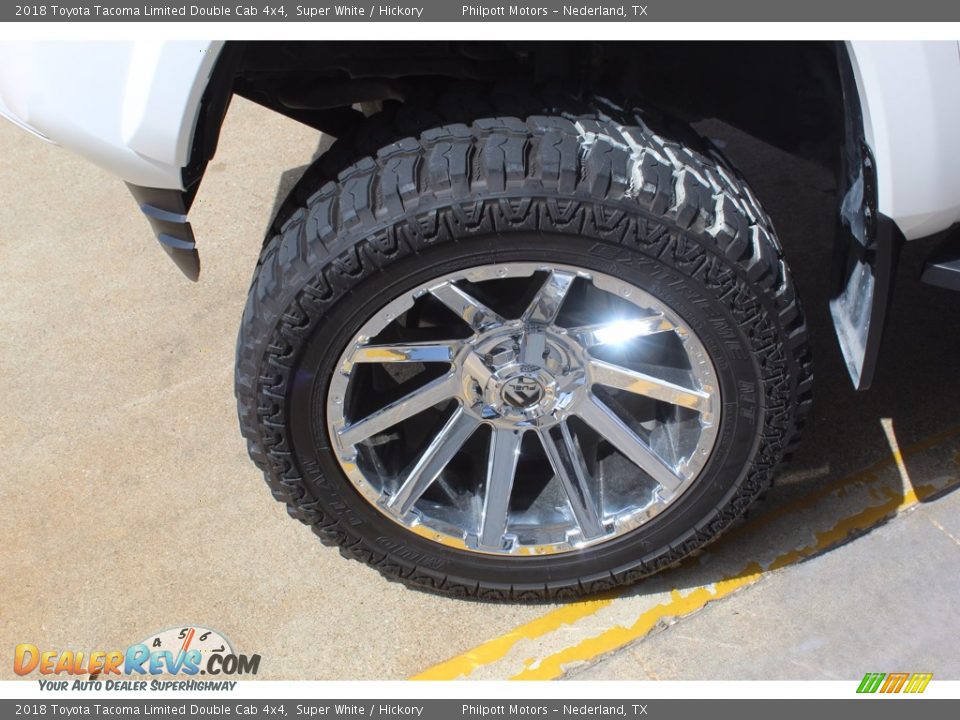 2018 Toyota Tacoma Limited Double Cab 4x4 Super White / Hickory Photo #5