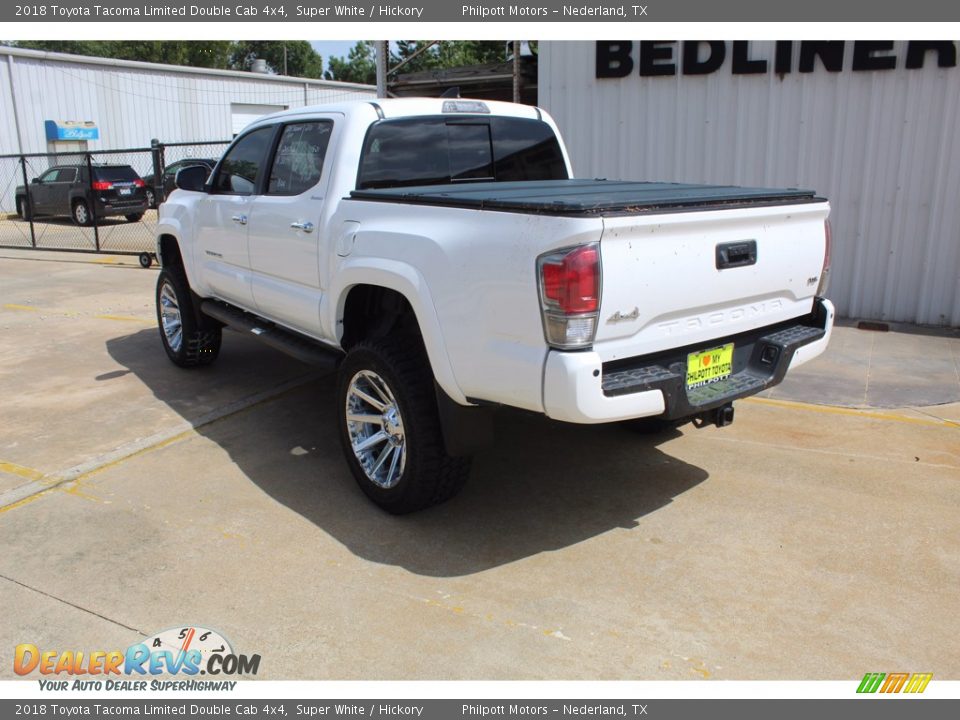 2018 Toyota Tacoma Limited Double Cab 4x4 Super White / Hickory Photo #6