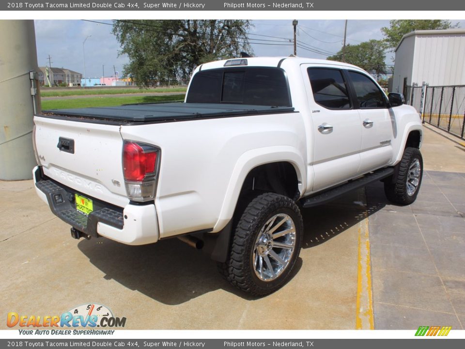 2018 Toyota Tacoma Limited Double Cab 4x4 Super White / Hickory Photo #8