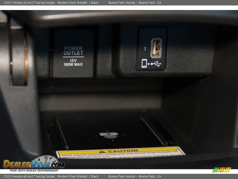 2020 Honda Accord Touring Sedan Modern Steel Metallic / Black Photo #29