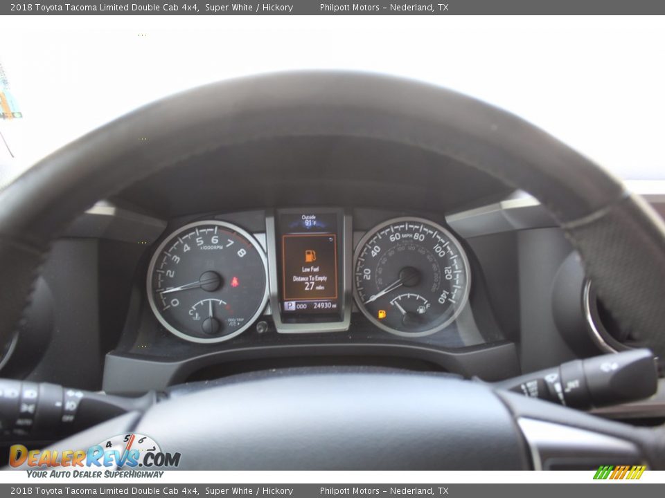 2018 Toyota Tacoma Limited Double Cab 4x4 Gauges Photo #13