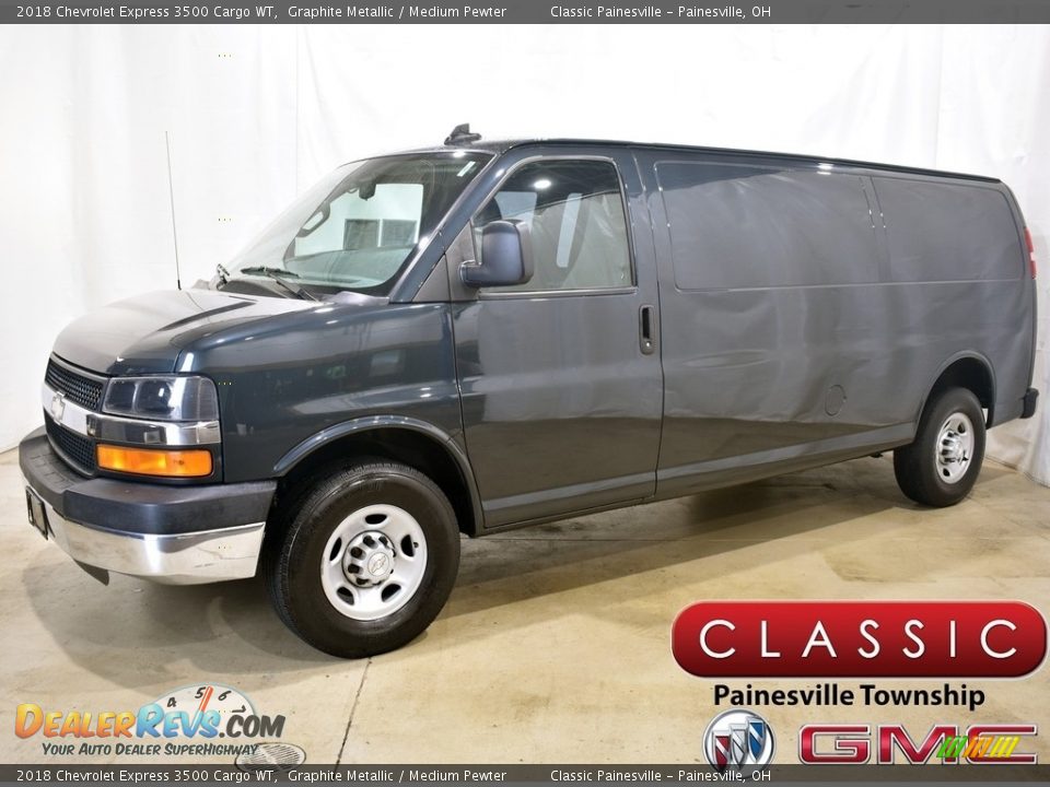 2018 Chevrolet Express 3500 Cargo WT Graphite Metallic / Medium Pewter Photo #1