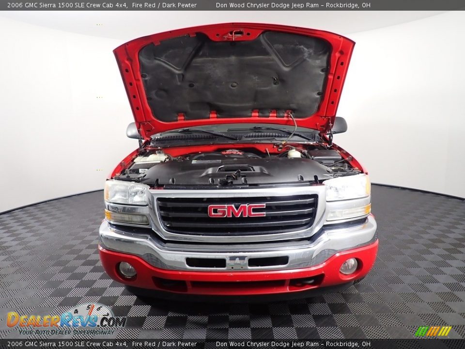 2006 GMC Sierra 1500 SLE Crew Cab 4x4 Fire Red / Dark Pewter Photo #6