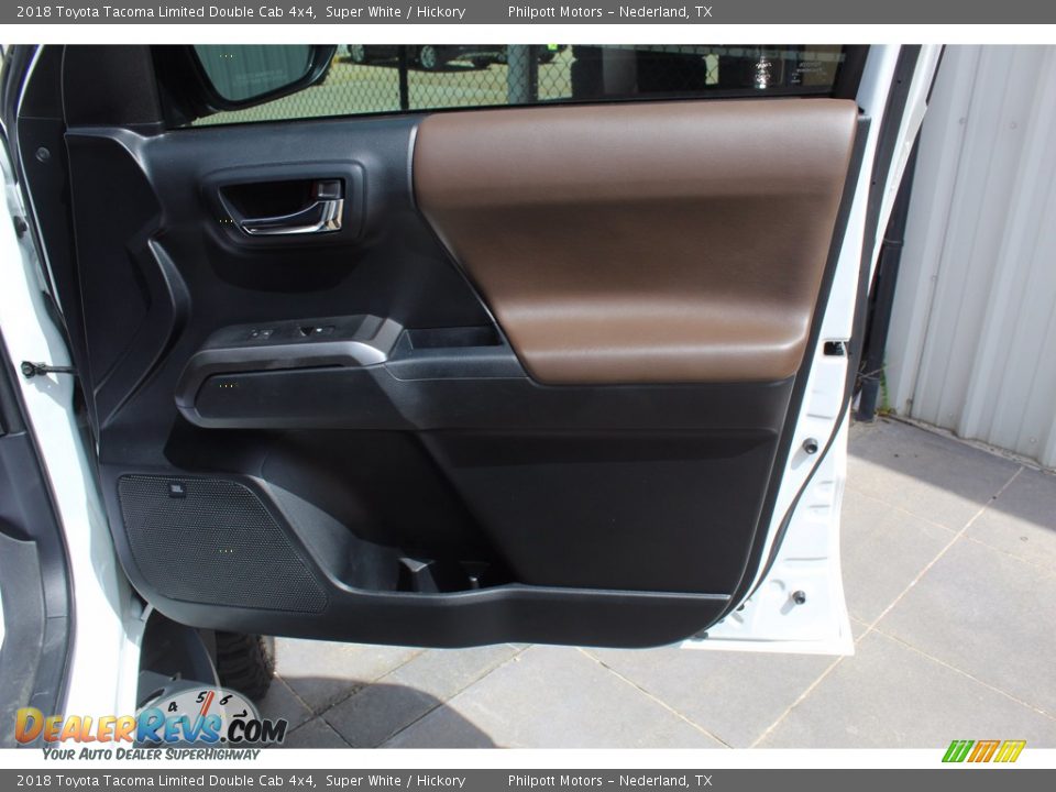 2018 Toyota Tacoma Limited Double Cab 4x4 Super White / Hickory Photo #25