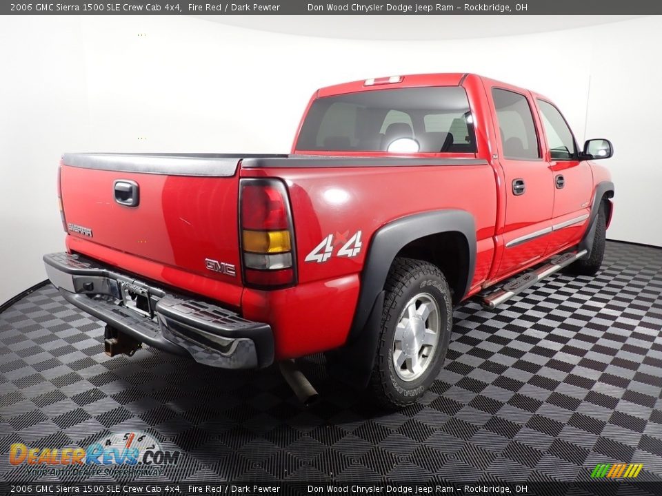 Fire Red 2006 GMC Sierra 1500 SLE Crew Cab 4x4 Photo #15