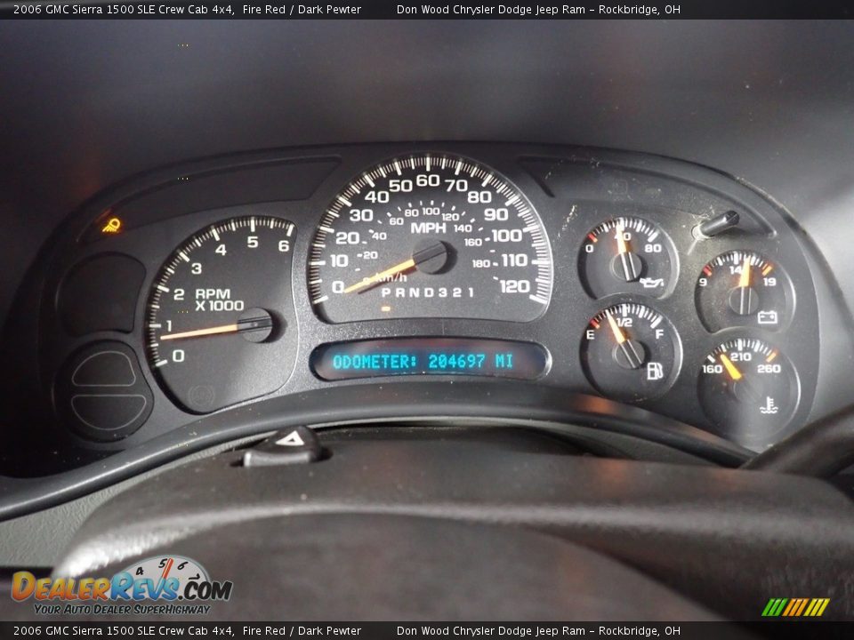 2006 GMC Sierra 1500 SLE Crew Cab 4x4 Gauges Photo #21