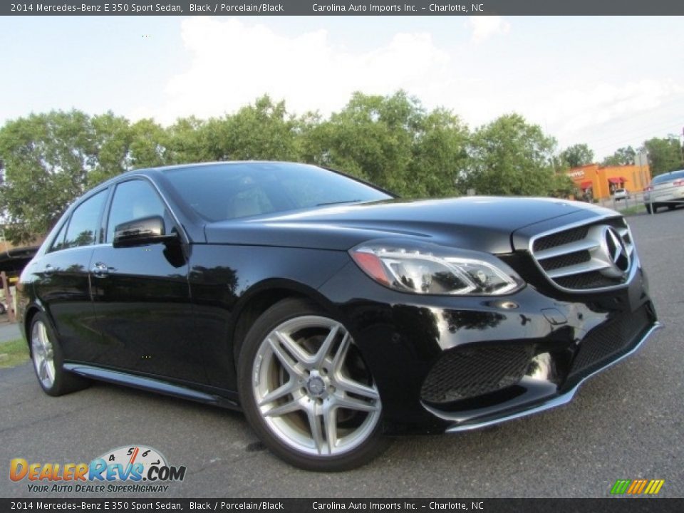 2014 Mercedes-Benz E 350 Sport Sedan Black / Porcelain/Black Photo #1