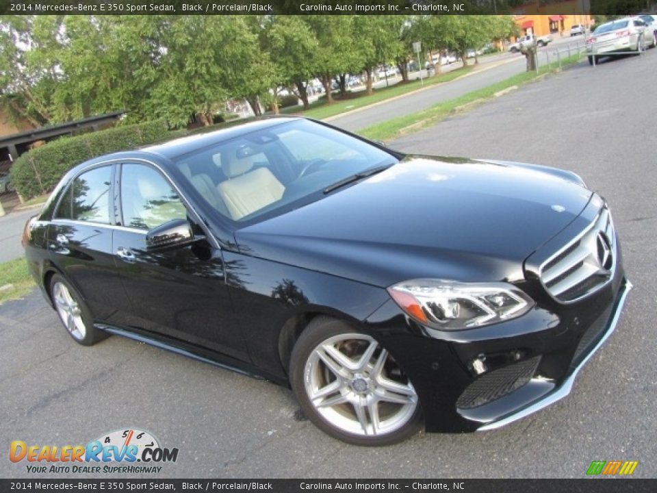 2014 Mercedes-Benz E 350 Sport Sedan Black / Porcelain/Black Photo #3