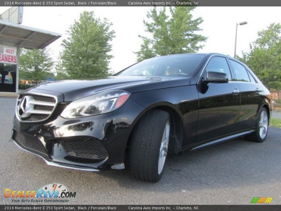 2014 Mercedes-Benz E 350 Sport Sedan Black / Porcelain/Black Photo #6