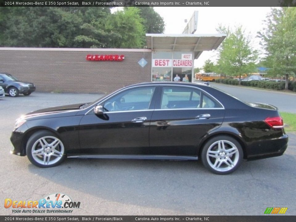 2014 Mercedes-Benz E 350 Sport Sedan Black / Porcelain/Black Photo #7