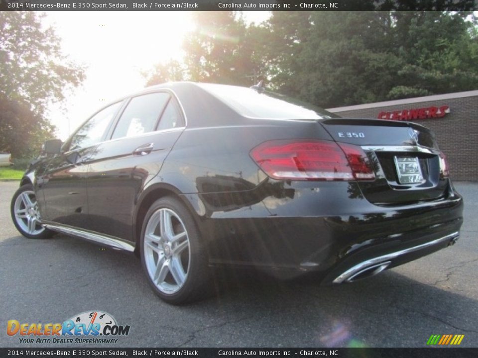 2014 Mercedes-Benz E 350 Sport Sedan Black / Porcelain/Black Photo #8