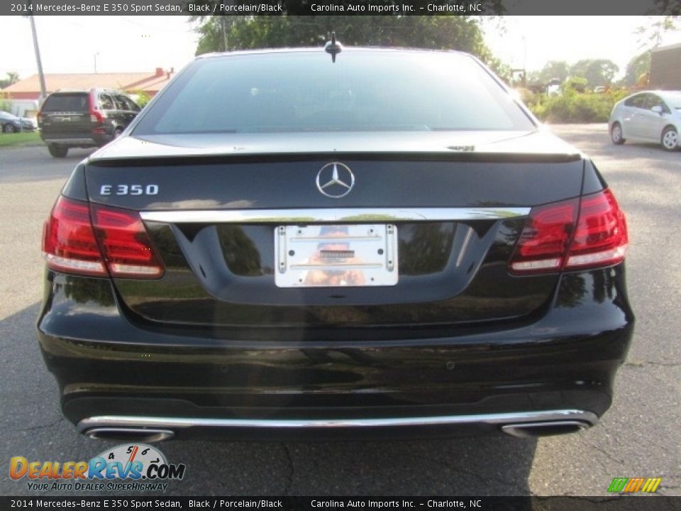 2014 Mercedes-Benz E 350 Sport Sedan Black / Porcelain/Black Photo #9