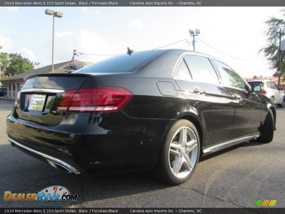 2014 Mercedes-Benz E 350 Sport Sedan Black / Porcelain/Black Photo #10